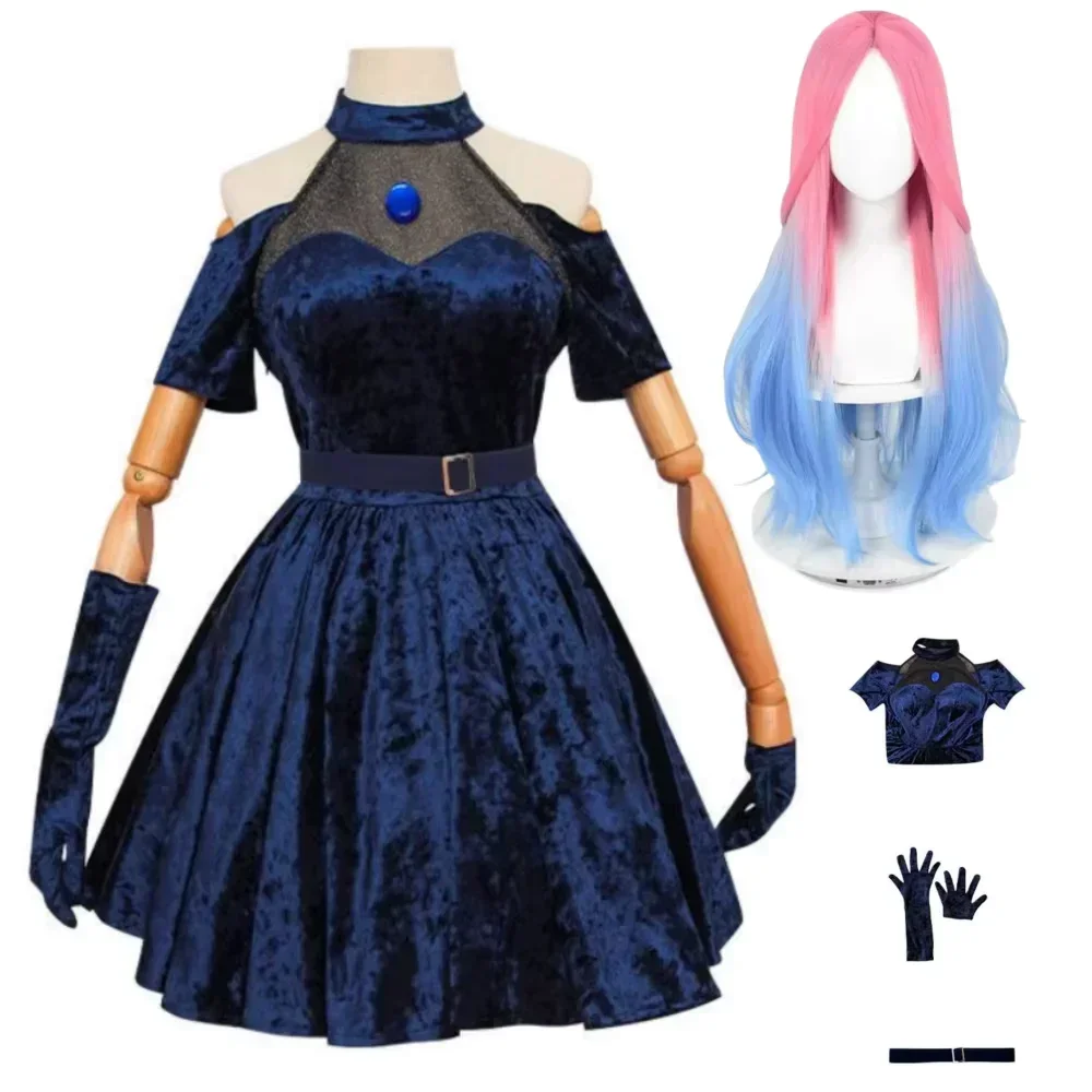 Mizi Cosplay Costume Anime Ali - Anime Cosplay Blue Hair recension och pris