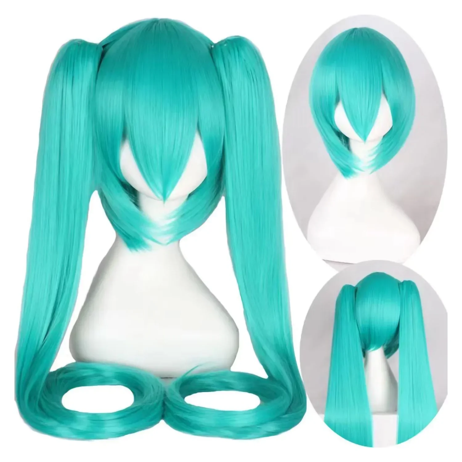 2026 Miku Cosplay Wig 105cm Lo - Anime Cosplay Blue Hair recension och pris